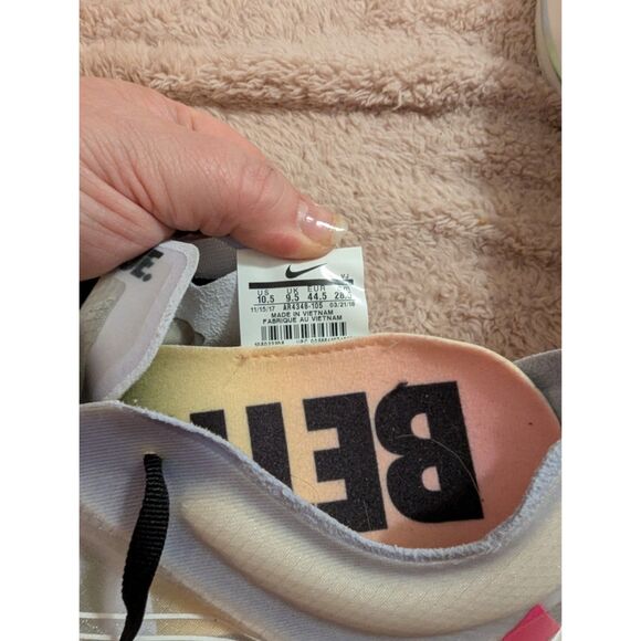 Nike Zoom Fly SP Be True Pride White Rainbow Running Shoes Men\'s Size 10.5 main image 5